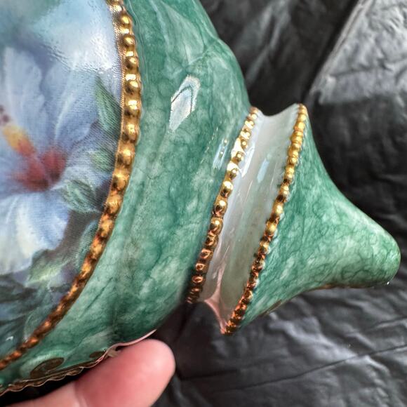 VTG The Bradford Exchange 1998 Hummingbird Series Ceramic 4” Ornaments Set of 4 - Picture 3 of 16